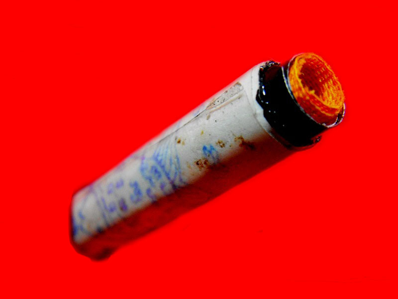 ตะกรุดโภคทรัพย์ หลวงปู่ทิม วัดพระขาว "รุ่นปี2543"..เนื้อเงิน ขนาด 1.5"