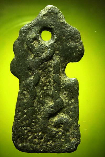 นาคปรก กรุวัดพระศรีรัตนมหาธาตุ สุพรรณ เนื้อชินเงิน กรุเดียวกับมเหศวรและพระผงสุพรรณ 