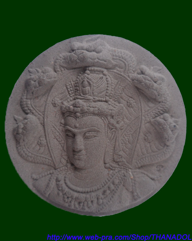 พระผงจตุคามรามเทพ 5.5 ซม. เนื้อว่าน 108 ผสมผงอิทธิเจ รุ่นราชันย์ดำ วัดใหญ่ชัยมงคล