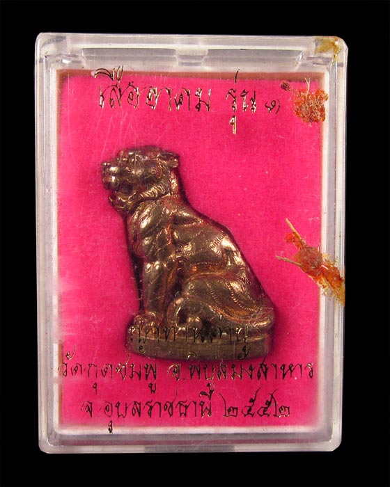 เสืออาคม เนื้อสัมฤทธิ์ รุ่นแรก หลวงปู่คําบุ วัดกุดชมภู จ.อุบลราชธานี # ๓