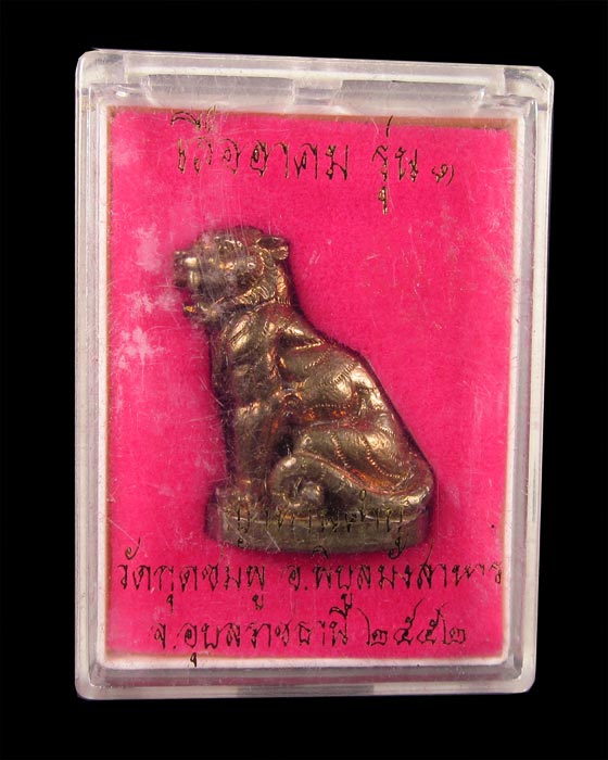 เสืออาคม เนื้อสัมฤทธิ์ รุ่นแรก หลวงปู่คําบุ วัดกุดชมภู จ.อุบลราชธานี # ๕