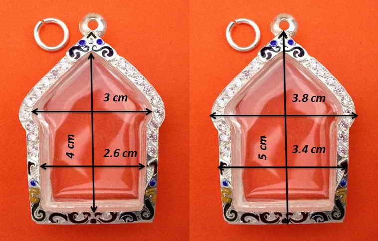 @ สินค้ามือ 1 @ ตลับเงินลงยาฝังพลอย ใส่พระขุุนแผนหลวงปู่ทิม วัดระหารไร่ หรือ หลวงพ่อสาคร วัดหนองกรับ