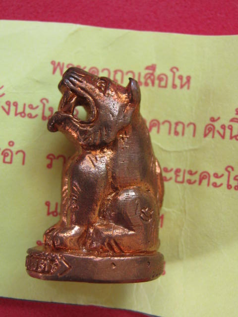 เสือโหรุ่นแรก ลพ.ตี๋ วัดบางคณฑีใน สมุทรสงคราม ตอกโค้ต มีจาร...1