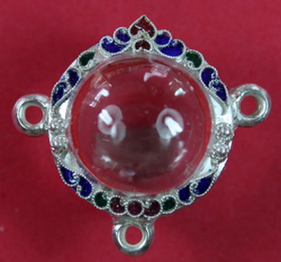 ตลับเงินลงยาสุโขทัยลูกอม 3ห่วง ๆเงิน 3อัน เปิดหลังของใหม่ ขึ้ นมือแกะมือ เบอร์ 2