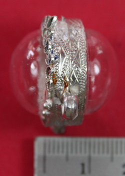 ตลับเงินลงยาสุโขทัยลูกอม 3ห่วง ๆเงิน 3อัน เปิดหลังของใหม่ ขึ้ นมือแกะมือ เบอร์ 2