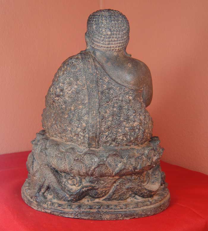 (((วัดใจเคาะเดียว๑๐บาท))) พระสังกัจจายน์ พระ...แห่งโชคลาภ หน้าตัก ๕ นิ้ว เนื้อศิลาแลงหล่อ งานฝีมือพุ