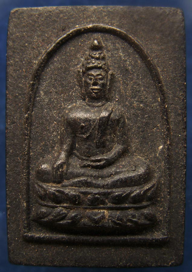 หลวงปู่เฮี้ยง วัดป่า จ.ชลบุรี พระสมเด็จสุคโต เนื้อผงคลุกรัก พ.ศ. 2498 ผสมผงหลวงพ่อแก้ว หน้าตาสวยชัด 