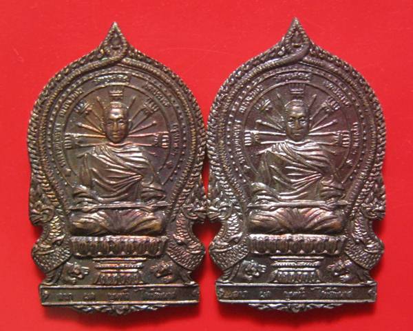 เหรียญนั่งพานหลังยันต์ ลพ.เณร วัดทุ่งเศรษฐี ชุดนี้ หลวงปู่หมุน,ลป.อิง,ลพ.ทิม,ลพ.พูน,ลพ.อุตต