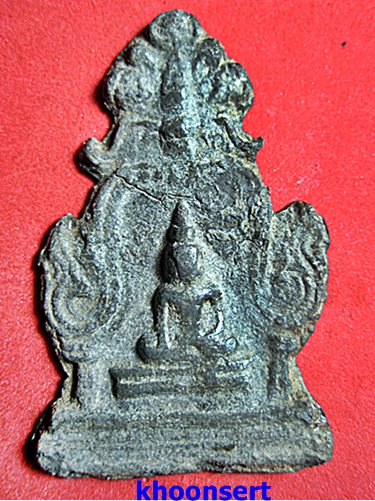 พระพิมพ์ซุ้มระฆัง กรุราชบูรณะ จ.อยุธยา เนื้อชินเงิน พร้อมบัตรับรอง .