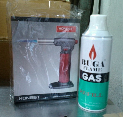 ปืนพ่นไฟ ใช้เลี่ยมกรอบพระ เชื่อมห่วงพระ +แก๊ส 1 กระป๋อง