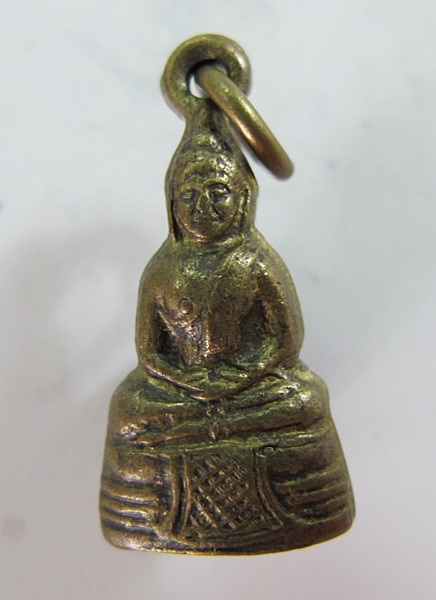 < วัดใจ เคาะเดียว 60 บาท > กริ่งเล็กหลวงพ่อโสธร เนื้อทองเหลือง ปี2512 วัดโสธรฯ จ.ฉะเชิงเทรา สวยๆ 1