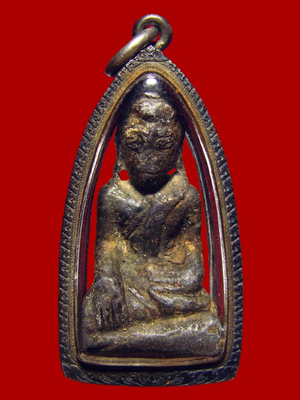 พระอู่ทองลอยองค์ สนิมแดง กรุเก่า (ศรีสวัสดิ์) จ.กาญจนบุรี