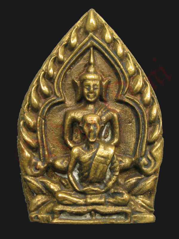 เหรียญหล่อ หลวงพ่อเชิญ วัดโคกทอง รุ่นเจ้าสัว (พิมพ์พุฒซ้อน) ยันต์กลับ รุ่น 1 เสาร์ 5 ปี ๒๕๓๖