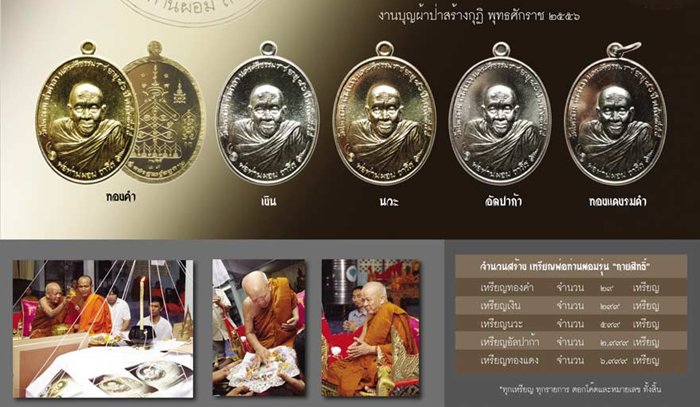 พ่อท่านผอม วัดไทรขาม นครศรีธรรมราช รุ่น กายสิทธิ์ (ปี ๒๕๕๖) เนื้ออัลปาก้า