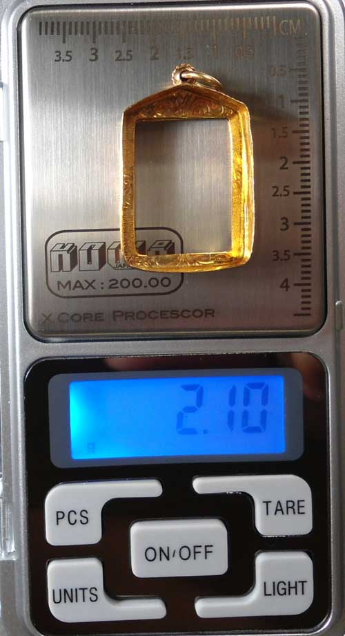 เริ่มที่ เคาะแรก !!! กรอบทอง พิมพ์สมเด็จคะแนน มือสอง นน.2.10 กรัม