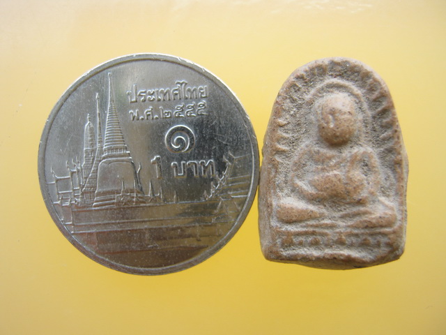 พระสังกัจจายน์ ข้างรัศมี เนื้อดิน กรุลานดอกไม้ สุโขทัย