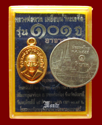 เหรียญหลวงพ่อทวด พิมพ์เม็ดแตง รุ่น 101 ปี อ.ทิม ศาลหลักเมือง