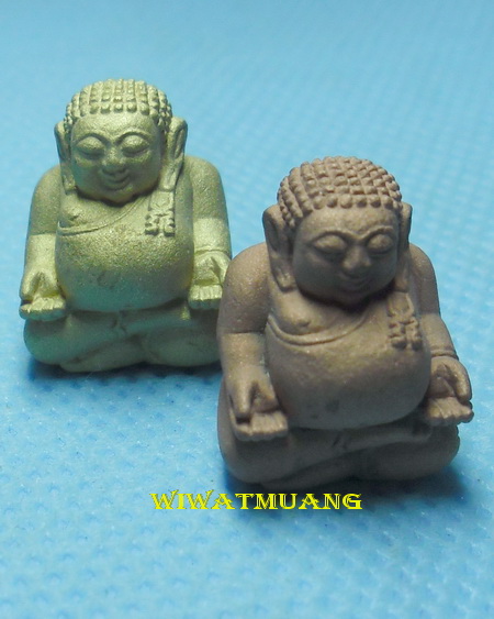 มาเป็นคู่2องค์พระสังกัจจายน์พ่อท่านเชื่อง วัดบางบ่อ จ.นครศรีธรรมราช รุ่นเจริญพร85