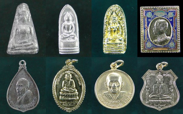 พระแท้ 8 องค์ พร้อมกล่องเดิมจากวัด