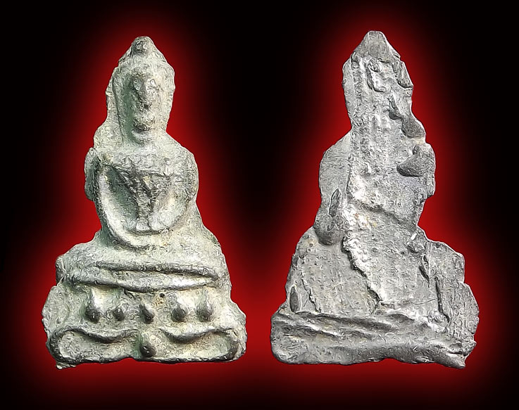 พระกรุวัดเพชร จังหวัดสระบุรี เนื้อชินเงิน