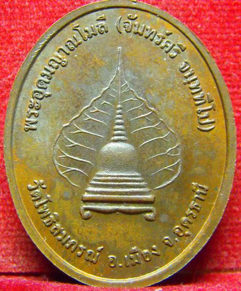 เหรียญ 99ปี หลวงปู่จันทร์ศรี จ.อุดรธานี เนื้อทองแดงลงทอง