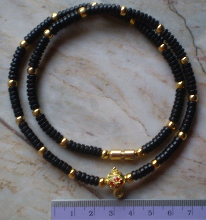 สร้อยกะลาตาเดียว  บวกไมครอน  หัวขุนลงยา เคาะเดียว 