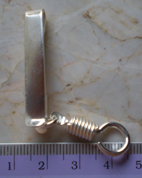 แหนบเงินแท้ขัดเงา  เคาะเดียว   