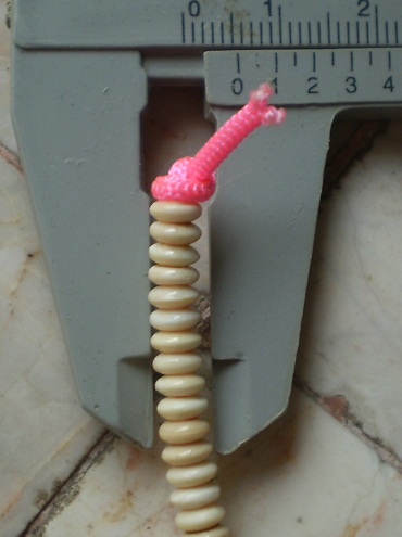 งาช้างแท้  แว่นโดนัท 5.5 มิล จำนวน 100  แว่น  เคาะเดียว 