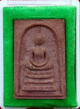 สมเด็จชนะจน หลวงปู่ทิม วัดพระขาว ฉลองอายุครบ 7รอบ ปี40 เนื้อชานหมาก โรยผงตะไบพระกริ่ง