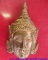 หลวงปู่กาหลงเขี้ยวแก้ว วัดเขาแหลม จ.สระแก้ว เศียรพระลักษณ์หน้าทองเนื้อสัมฤทธิ์ขอมโบราณแก่ทองคำรุ่นแร