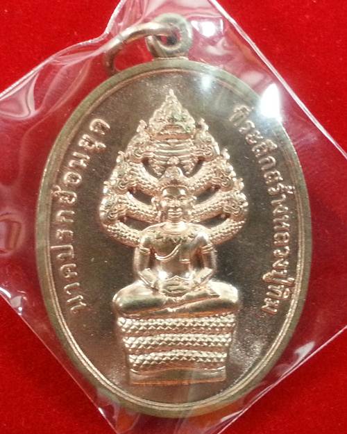 **เหรียญนาคปรกย้อนยุค หลวงปู่ทิม วัดระหารไร่ 16 ตุลาคม 2556 เนื้อนวะ No.1807 พร้อมกล่องเดิมๆจากวัด**