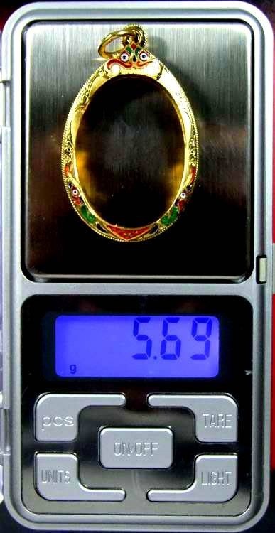 !!! @@กรอบทองลงยา สำหรับเลี่ยมพระเหรียญ 17. ลพ. คูณ. 90 ปี หรือสรงน้ำ ลพ พรหม @@@    