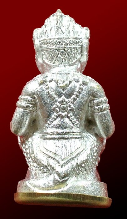 หนุมานทรงฤทธิ์เรืองเดช หลวงปู่คำบุ เนื้อชนวนกะไหล่เงินก้นทองฝาบาตร อุดผงพุทธคุณ กรรมการ 2 โค้ด ปี 54