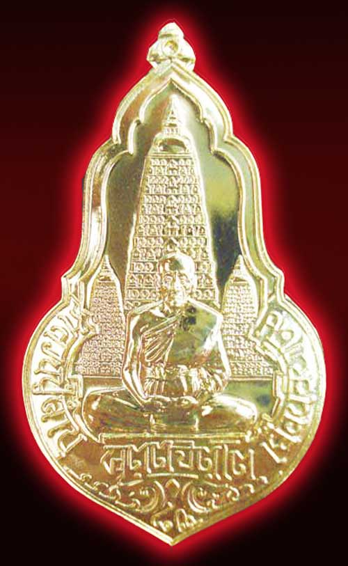 เหรียญหลวงปู่คำบุ  รุ่นเยือนอินเดีย  กะไหล่ทอง   2  โค๊ด  หมายเลข 538