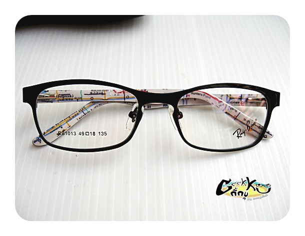 กรอบแว่น Ray Ban (RB01) ทรงกรอบเต็มสีดำ