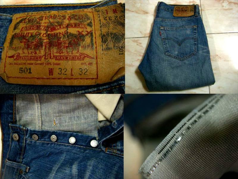 LEVI'S501 ผ้าฟอก VINTAGE