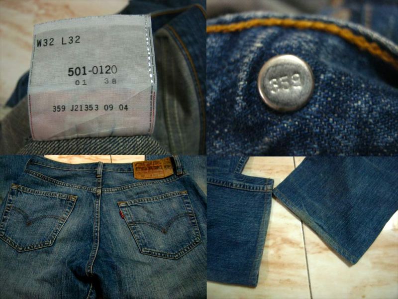 LEVI'S501 ผ้าฟอก VINTAGE