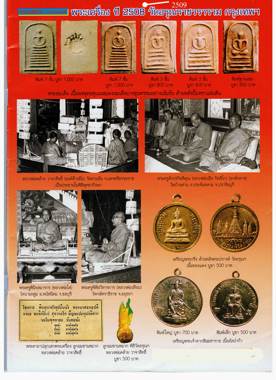 พระประจำวัน (หายาก) พิธีใหญ่หลังตราโล่ตำรวจ สร้างขึ้นในปี พ.ศ. 2509 วัดอรุณราชวราราม กรุงเทพฯ