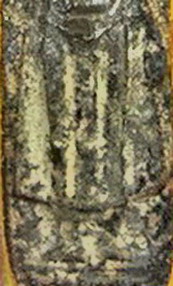 พระร่วงยืน เนื้อชินตะกั่ว ไม่ทราบที่(ท่านใดทราบโปรดให้ความรู้ด้วยครับ) สภาพสวยเลี่ยมเก่า............