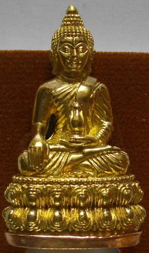 พระกริ่งสุคโต หลวงปู่คำบุ เมตตาอธิฐานจิต วัดกุดชมพู อุบลราชธานี เนื้อทองระฆังก้นทองแดง 