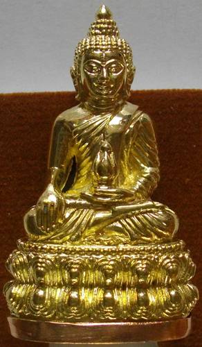 พระกริ่งสุคโต หลวงปู่คำบุ เมตตาอธิฐานจิต วัดกุดชมพู อุบลราชธานี เนื้อทองระฆังก้นทองแดง