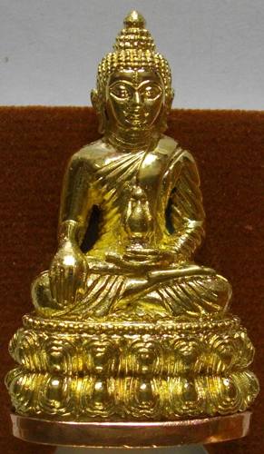 พระกริ่งสุคโต หลวงปู่คำบุ เมตตาอธิฐานจิต วัดกุดชมพู อุบลราชธานี เนื้อทองระฆังก้นทองแดง