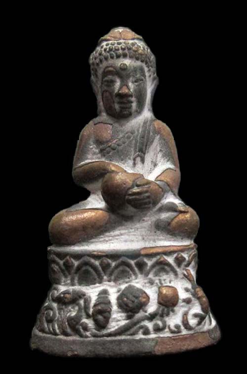 พระกริ่งอุปคุตแบ่งลาภรุ่นแรก หลวงปู่คำบุ วัดกุดชมภู พระสวย กล่องเดิม