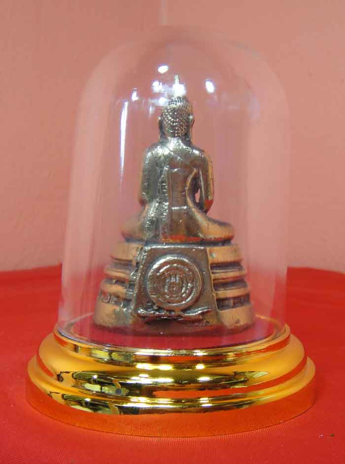 (((วัดใจเคาะเดียว ๑๐ บาทแดง))) พระพุทธโสธร เนื้อทองเหลือง ขนาดหน้าตัก ๑.๕ นิ้ว ฐาน ๓ นิ้ว สูง ๕ นิ้ว