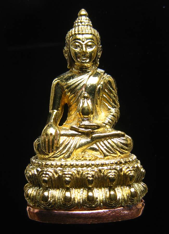 **ต่ำกว่าาจอง พระกริ่งสุคโต หลวงปู่คำบุ เนื้อทองทิพย์ ก้นทองแดง เลข 1906 เคาะเดียวแดง**