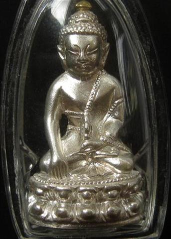 พระกริ่งศีลมงคลเนื้อเงินเกศทองคำ สวยๆเลข929เคาะเดียว