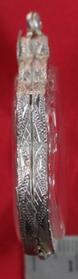 ตลับเงินเสมา มังกรคู่ ลป.หมุนขึันมือแกะมือ