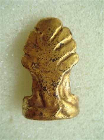 พระวัดเชิงท่า (พิมพ์เล็ก) ทาชาดแดง ปิดทอง พิมพ์พระนาคปรก สวยๆ (เคาะเดียว) 300 บาท