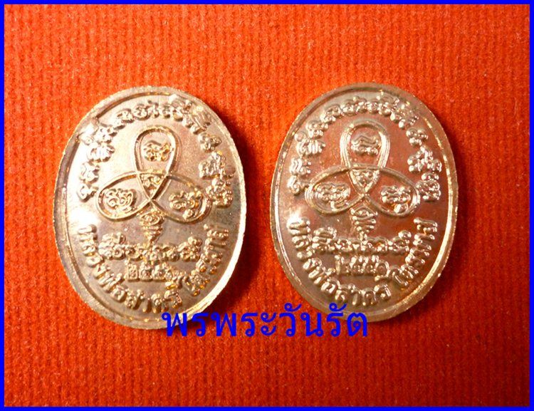 แพ็คคู่เหรียญนาคปรกทองแดง ไตรมาสปี 51 ล.พ. สาคร วัดหนองกรับ db1