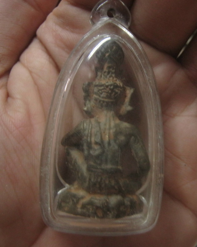 หลวงปู่กาหลง ปู่เสือเนื้อสัมฤทธิ์เทดินไท ขนาดห้อยคอ ปี 51